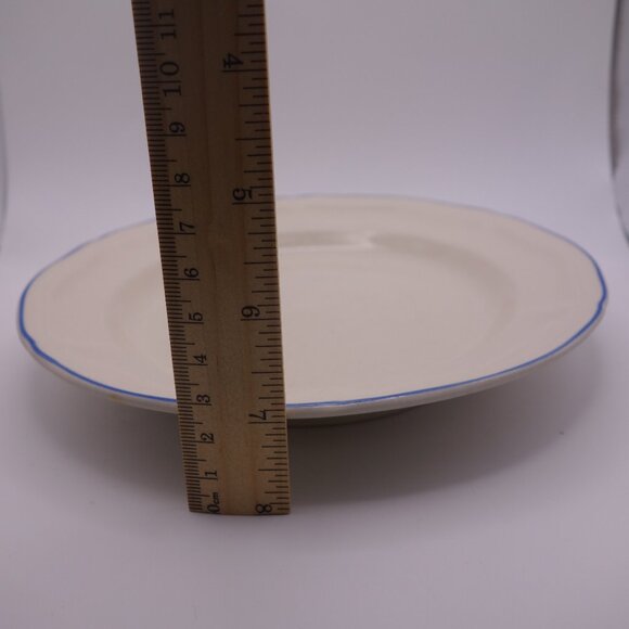 Set of Four(4) 8 Inch Plates and Set of Eleven(11) 6.5 Inch Plates with Blue Rim - Picture 5 of 12